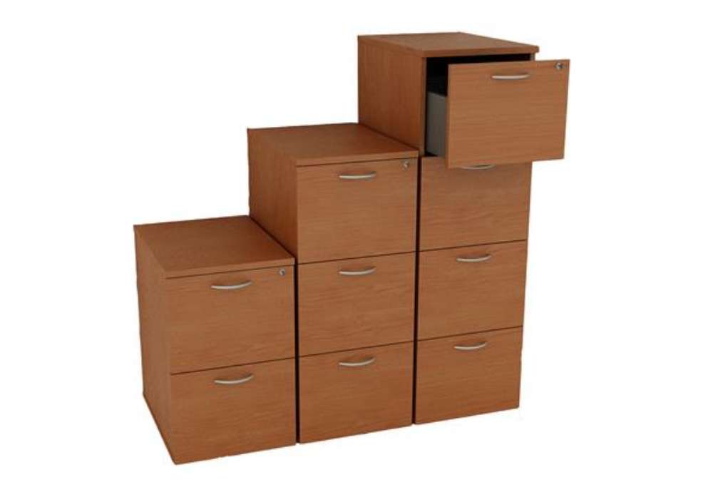 Immagine di Classificatore - 2 cassetti - 49 x 55 x 73,2 cm - noce chiaro