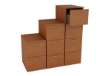 Immagine di Classificatore - 4 cassetti - 49 x 55 x 141,5 cm - noce chiaro