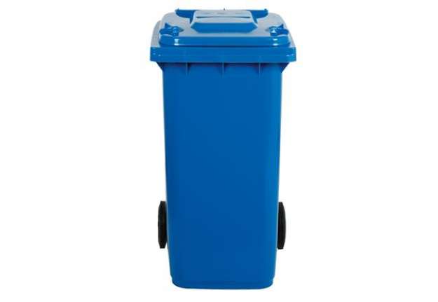 Immagine di Bidone carrellato - 48x55x93 cm - 120 L - blu - Mobil Plastic