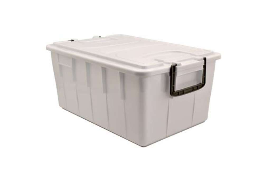 Immagine di Contenitore Foodbox con coperchio - 58x38x26 cm - 40 L - PPL riciclabile - bianco - Mobil Plastic