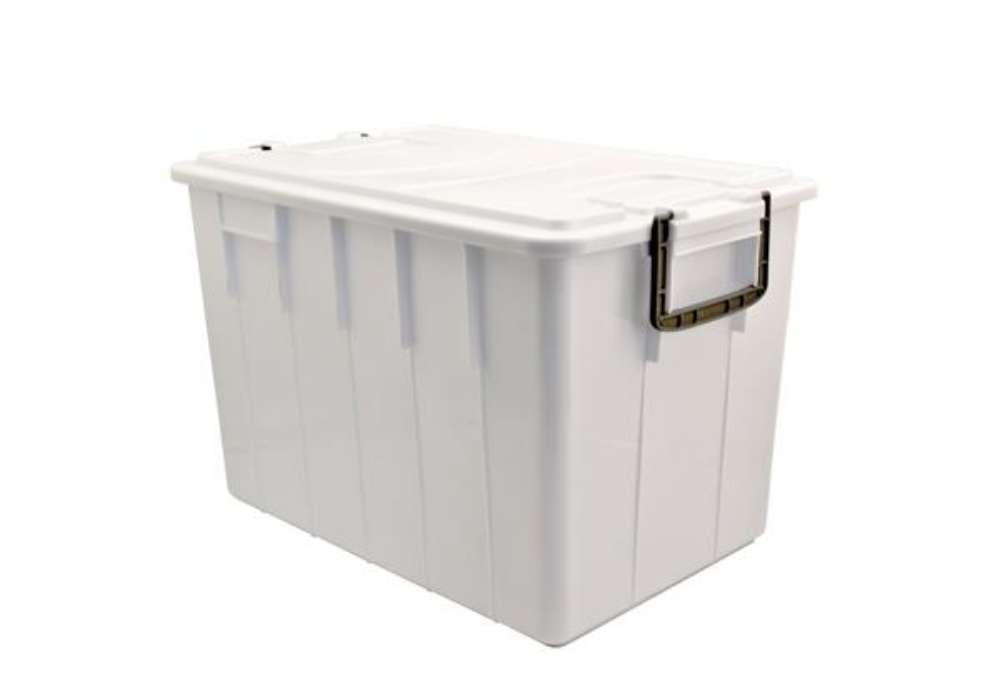 Immagine di Contenitore Foodbox con coperchio - 58x38x38 cm - 60 L - PPL riciclabile - bianco - Mobil Plastic
