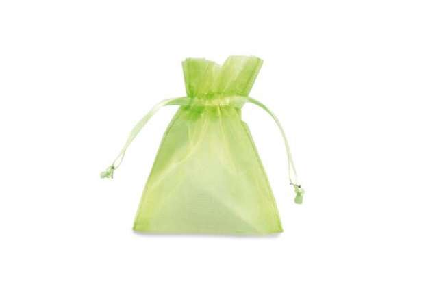 Immagine di Sacchetti organza Milly - 12,5 x 17 cm - verde mela - PNP - conf. 20 pezzi