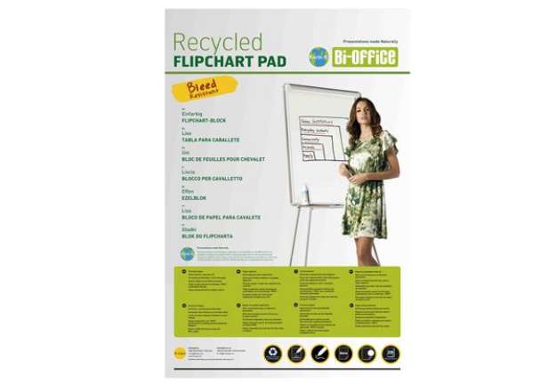 Immagine di Blocchi per lavagna Earth - 65 x 98 cm - 20 fg - bianco - Bi-Office