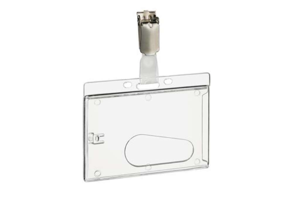 Immagine di Portabadge rigido - 5,4 x 8,5 cm - Durable - conf. 50 pezzi