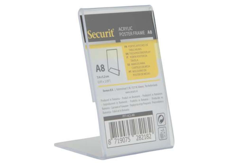 Immagine di Display a L - 8 x 5,2 x  4,1 cm (A8) - Securit