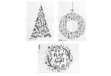 Immagine di Stencil - foglio A2 - 'NATALE' - Securit - set 3 pezzi