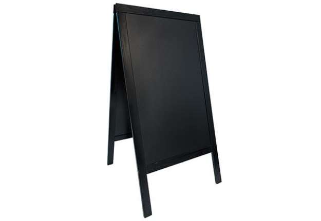 Immagine di Lavagna a cavalletto - 54,5 x 85 x 44 cm - nero - Securit