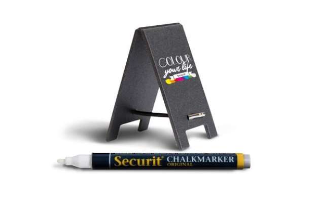 Immagine di Lavagnette segnaposto - 8,5 x 5 cm - Securit - set 5 pezzi