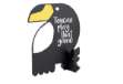 Immagine di Lavagna Silhouette - forma tucano - 16 x 13,8 x 7,4 cm - nero - Securit