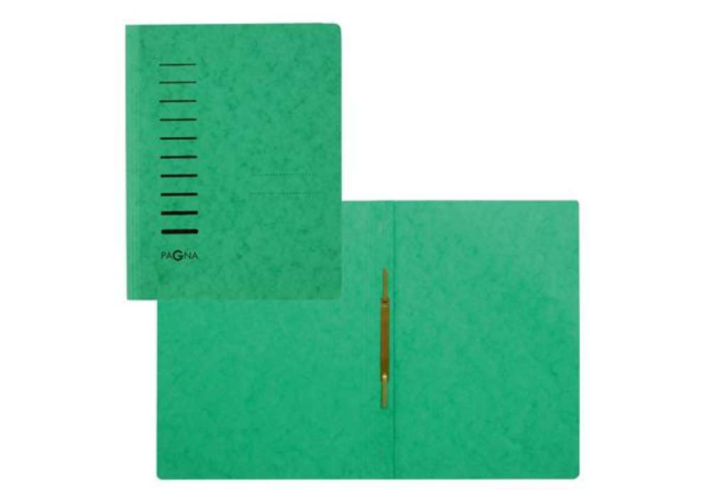 Immagine di Cartellina semplice con pressino- 265 gr - A4 - cartone pressato - verde - Pagna