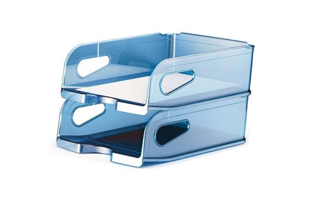 Immagine di Vaschetta portacorrispondenza - Maxi - 34,5 x 27,8 x 11 cm - azzurro - Arda