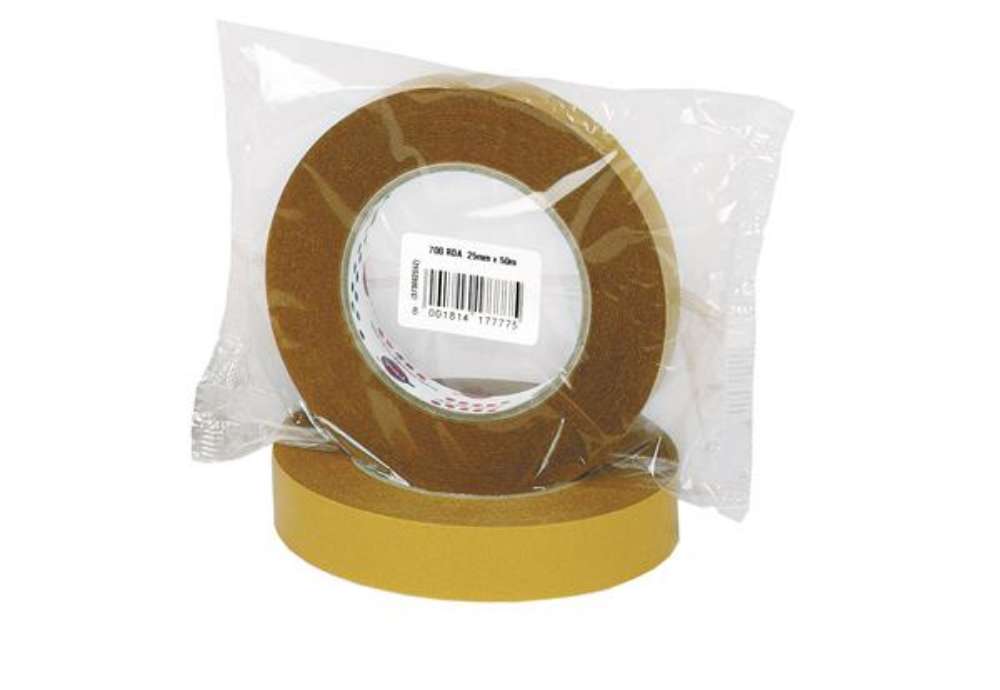 Immagine di Nastro biadesivo 700RDA - confezionato singolarmente - 25 mm x 50 m - trasparente - Eurocel