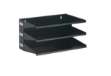 Immagine di Portadocumenti Sorter Rack - 36 x 20,5 x 25 cm - 3 scomparti - nero - Durable
