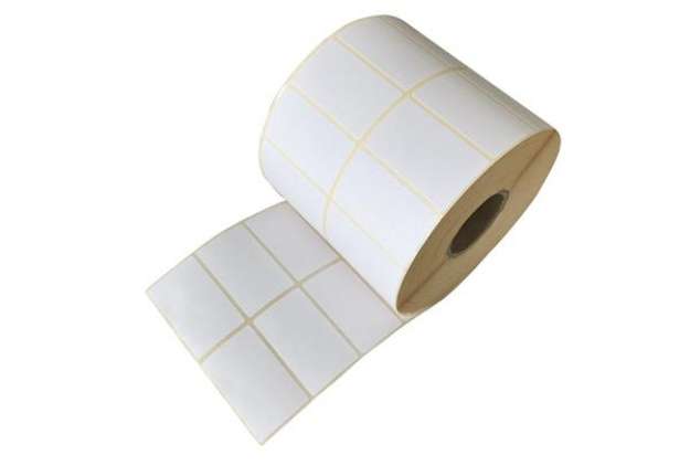 Immagine di Etichette per trasferimento termico - adesivo removibile - 2 piste - 50 x 30 mm - Printex - rotolo d