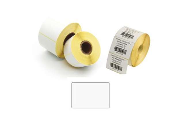Immagine di Etichette per trasferimento termico - 1 pista - 58 x 43 mm - Printex - rotolo da 1000 pezzi