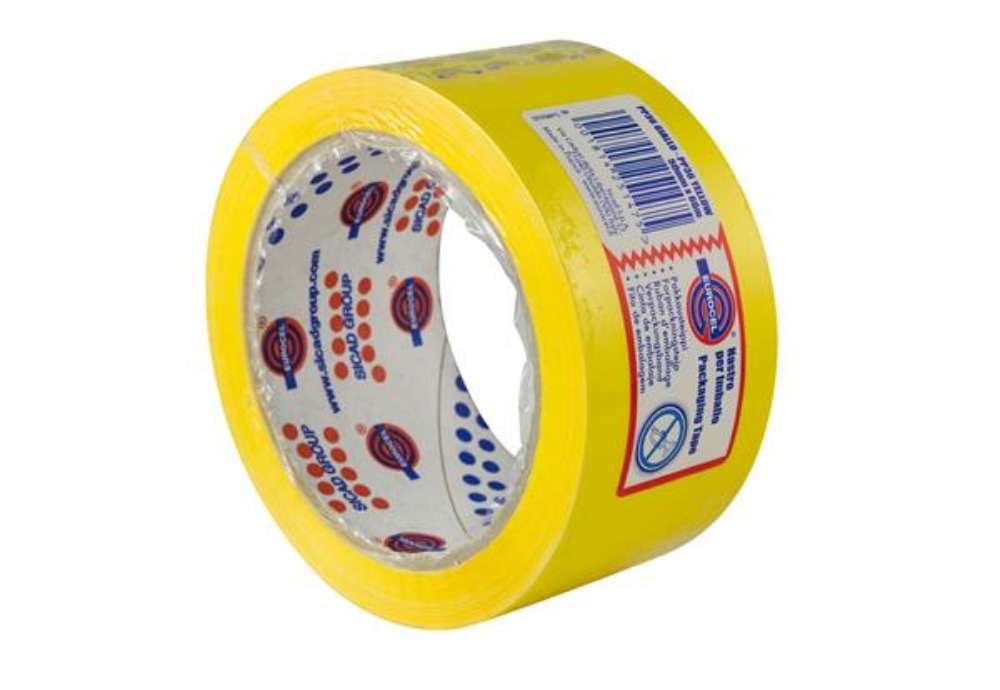 Immagine di Nastro adesivo PP36NN - 5 cm x 66 m - giallo - Eurocel