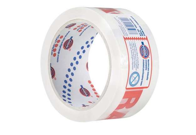Immagine di Nastro adesivo PP36NN - "fragile" - 5 cm x 66 m - rosso/bianco - Eurocel