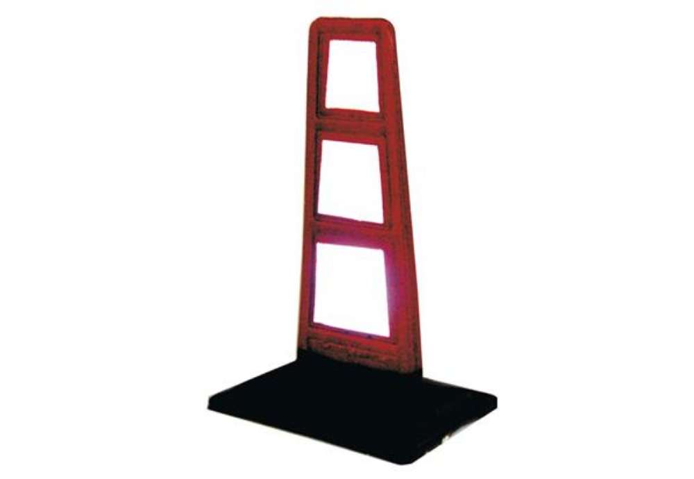 Immagine di Delineatore stradale - flessibile - inserti rifrangenti - 33 cm