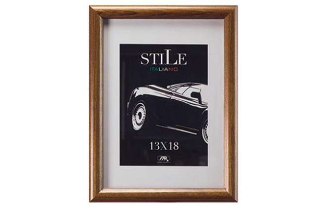 Immagine di Cornice in legno e crilex - A4 - legno naturale - Methodo