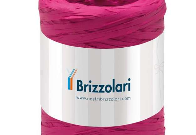 Immagine di Nastro Rafia sintetica - fucsia 13 - 5mmx200mt - Brizzolari