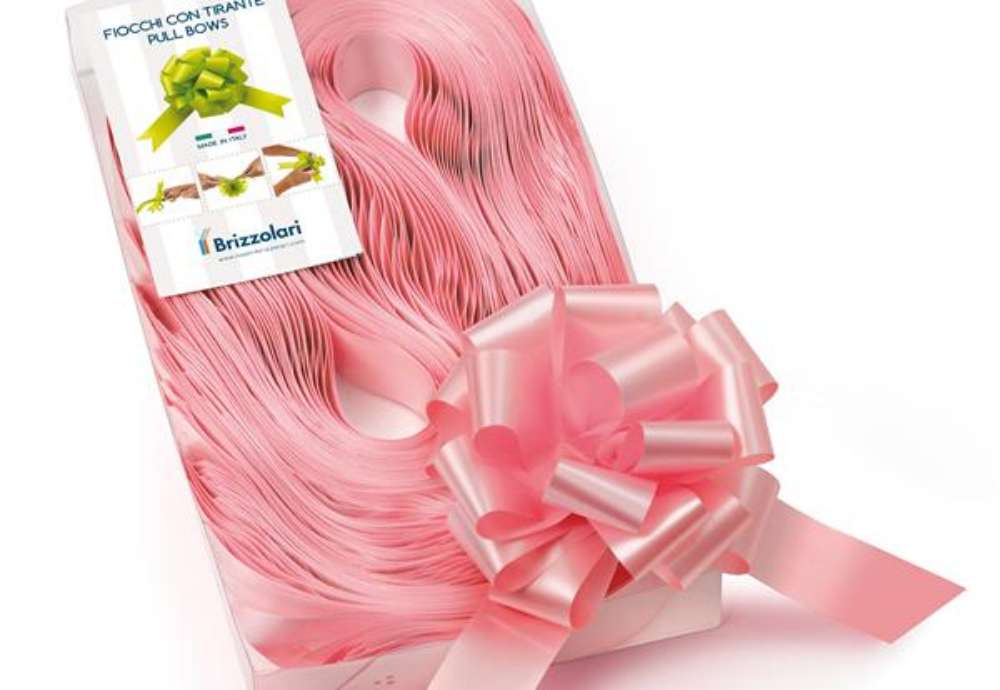 Immagine di Nastri strip 6800 - in polipropilene - rosa baby 05 - per fiocco autocomponibile - 31 mm - diametro