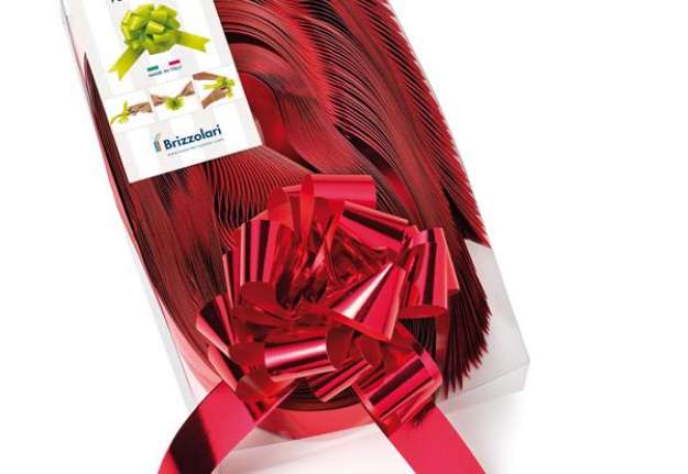 Immagine di Nastro strip metal 6870 - rosso 07 - 31 mm - diam. 13 cm - Brizzolari - conf. 30 pezzi