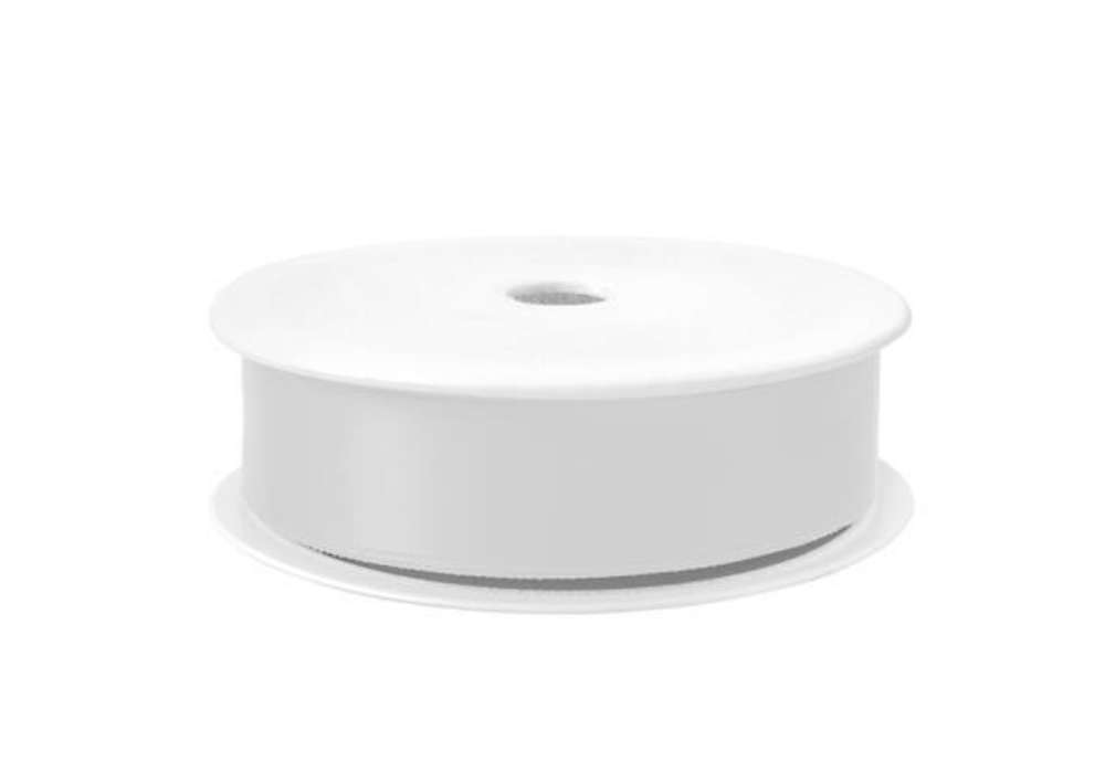 Immagine di Nastro doppio raso - 25mmx25mt - bianco 01 - Brizzolari
