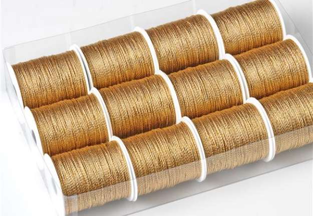 Immagine di Rocchette cordonetto - 2 capi - 20 mt - oro - Brizzolari - conf. 12 pezzi