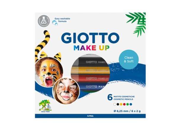 Immagine di Matite cosmetiche Make Up - mina diam. 6,25 mm - colori classici - Giotto - conf. 6 pezzi