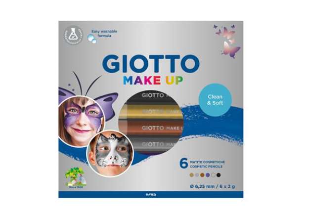 Immagine di Matite cosmetiche Make Up - mina diam. 6,25 mm - colori metal - Giotto - conf. 6 pezzi