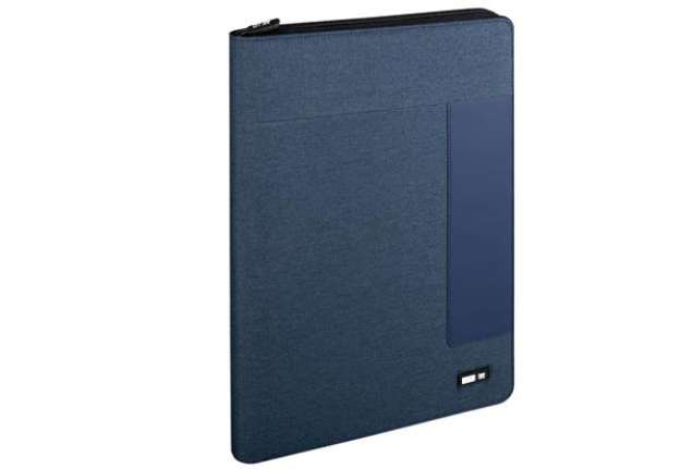 Immagine di Portablocco - tessuto - blu - 26x34 cm - City Time