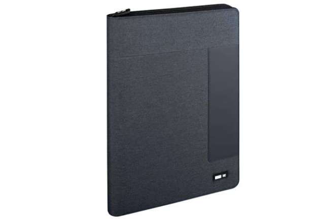 Immagine di Portablocco - tessuto - grigio scuro - 26x34 cm - City Time