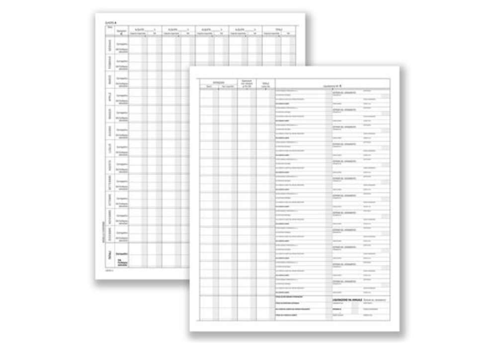 Immagine di Registro prospetto riepilogativo associazioni sportive - 8 pagine - 31 x 24,5 cm - DU13852S000 - Dat