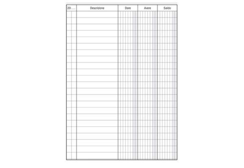 Immagine di Registro Dare-Avere-Saldo - 96 pagine - 17 x 12 cm - DU133300000 - Data Ufficio