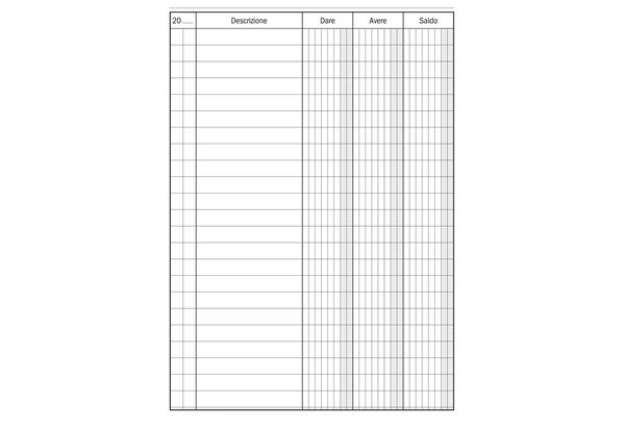 Immagine di Registro Dare-Avere-Saldo - 96 pagine - 17 x 12 cm - DU133300000 - Data Ufficio