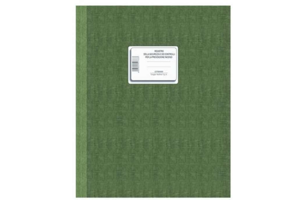 Immagine di Registro sicurezza/controlli prevenzione incendi - 48 fogli - 24 x 31,5 cm - DU137550000 - Data Uffi