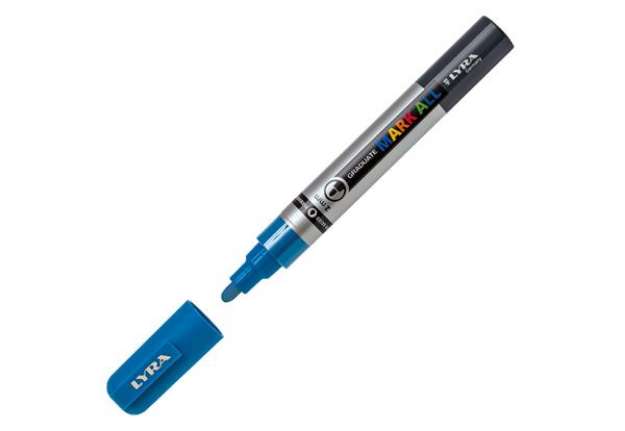 Immagine di Marcatore a base d'acqua Graduate Mark All  - punta tonda 2mm - azzurro - Lyra