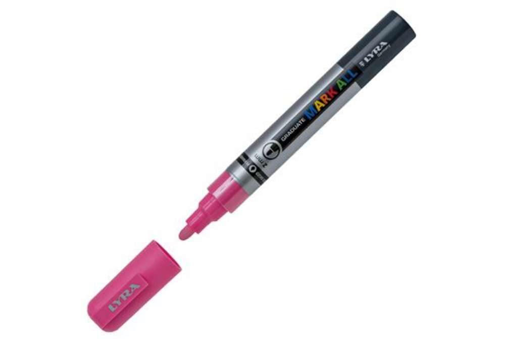 Immagine di Marcatore a base d'acqua Graduate Mark All  - punta tonda 2mm - rosa - Lyra