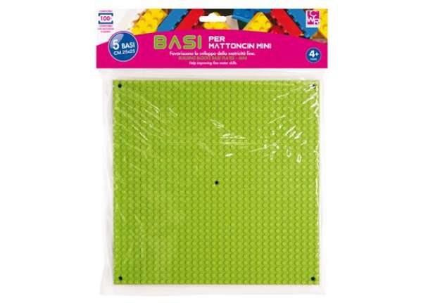 Immagine di Base costruzioni Micro - in ABS - 25 x 25 cm - colori assortiti - CWR