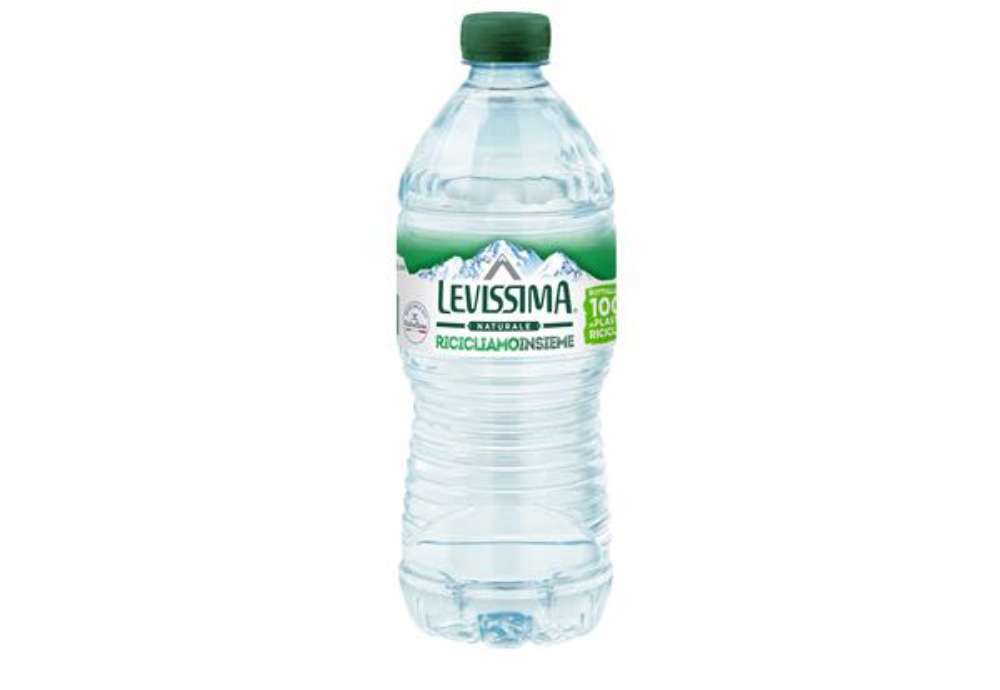 Immagine di Acqua naturale - PET 100% riciclabile - bottiglia da 500 ml - Levissima