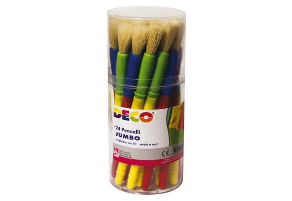 Immagine di Pennellotti Jumbo - Deco - barattolo 24 pezzi