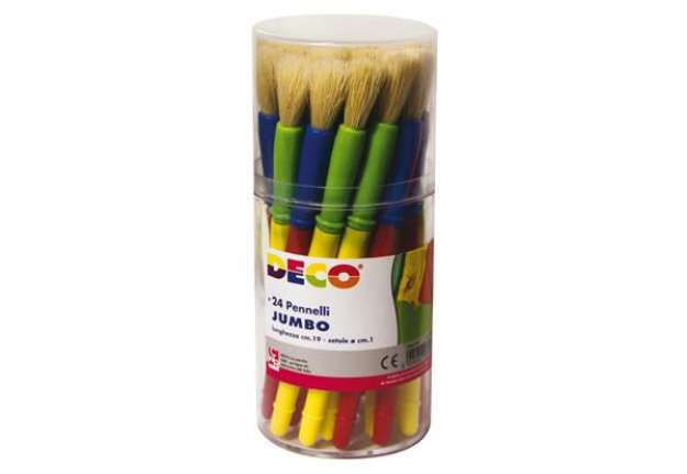 Immagine di Pennellotti Jumbo - Deco - barattolo 24 pezzi