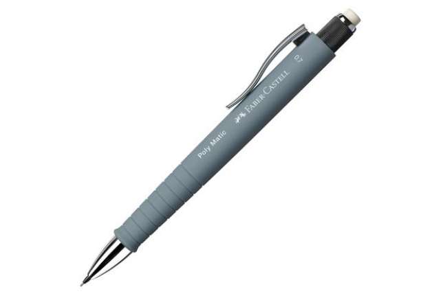 Immagine di Portamine Poly Matic - mina 0,7 mm - fusto grigio - Faber-Castell