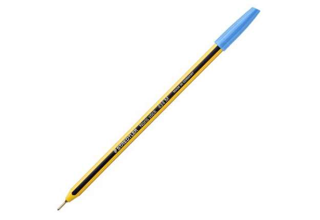 Immagine di Penna a sfera Noris Stick - punta 1,0mm - azzurro chiaro - Staedtler - conf. 10 pezzi