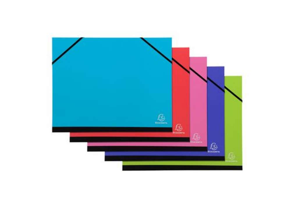 Immagine di Cartella porta disegni con elastico angolare Iderama - A4 - cartoncino plastificato - colori assorti