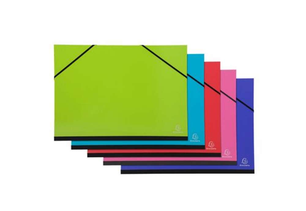 Immagine di Cartella porta disegni con elastico angolare Iderama - A3 - cartoncino plastificato - colori assorti