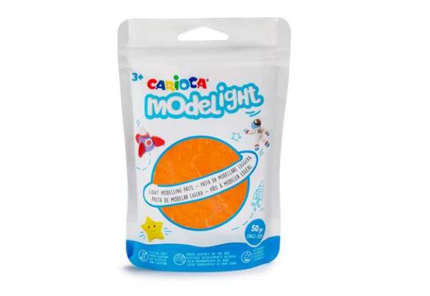 Immagine di Pasta Model Light - 50 gr - colori assortiti - Carioca - conf. 12 pezzi