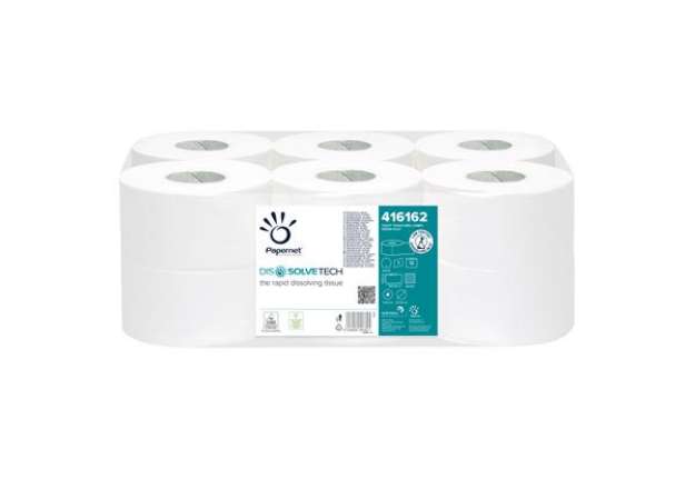 Immagine di Carta igienica Mini Jumbo - 8,9 cm x 300 mt - diametro 20 cm - goffratura micro - 26 gr - Papernet