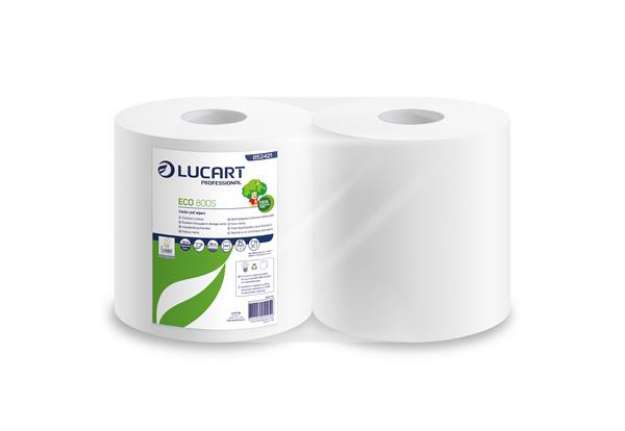Immagine di Bobina asciugatutto Speedy Eco 800S - 2 veli - 18,5gr - diametro 25,5 cm - H22,8 cm x 180m - microgo