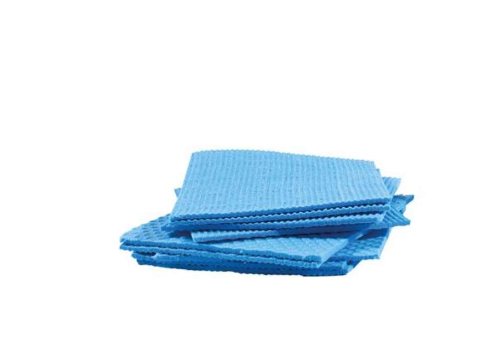 Immagine di Pannospugna Aquos - 18 x 20 cm - azzurro - PerfettoFactory - conf. 10 pezzi